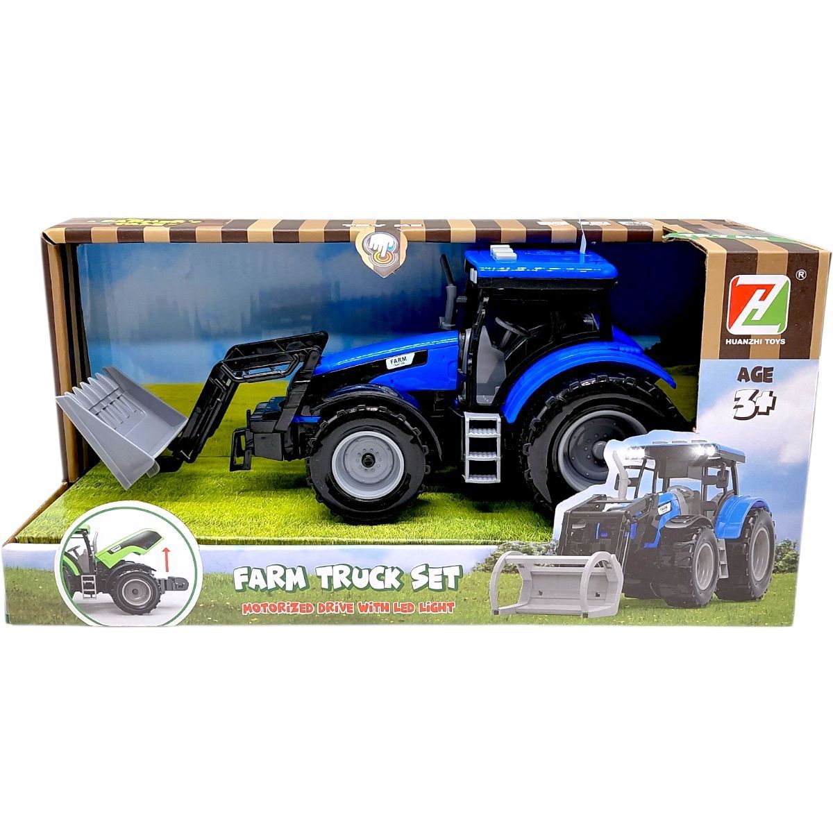 Машинка пластикова "Трактор" СИНІЙ  фото 1