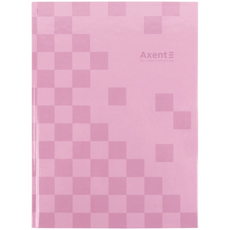 Книга записна А4-, 203*273 мм,96арк. , кліт. , Mosaic, рожева  фото 1