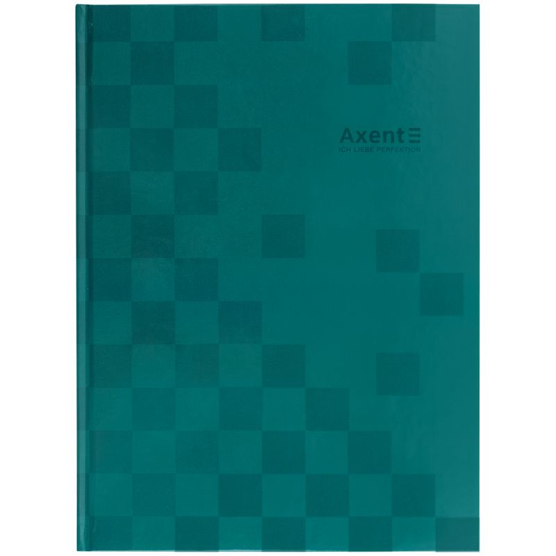 Книга записна А4-, 203*273 мм,96арк. , кліт. , Mosaic, зелена  фото 1