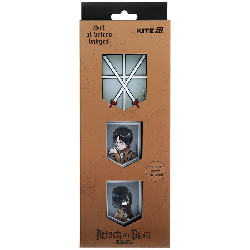 Набір бейджів на липучці, 3 шт. , 3012 AT  фото 1