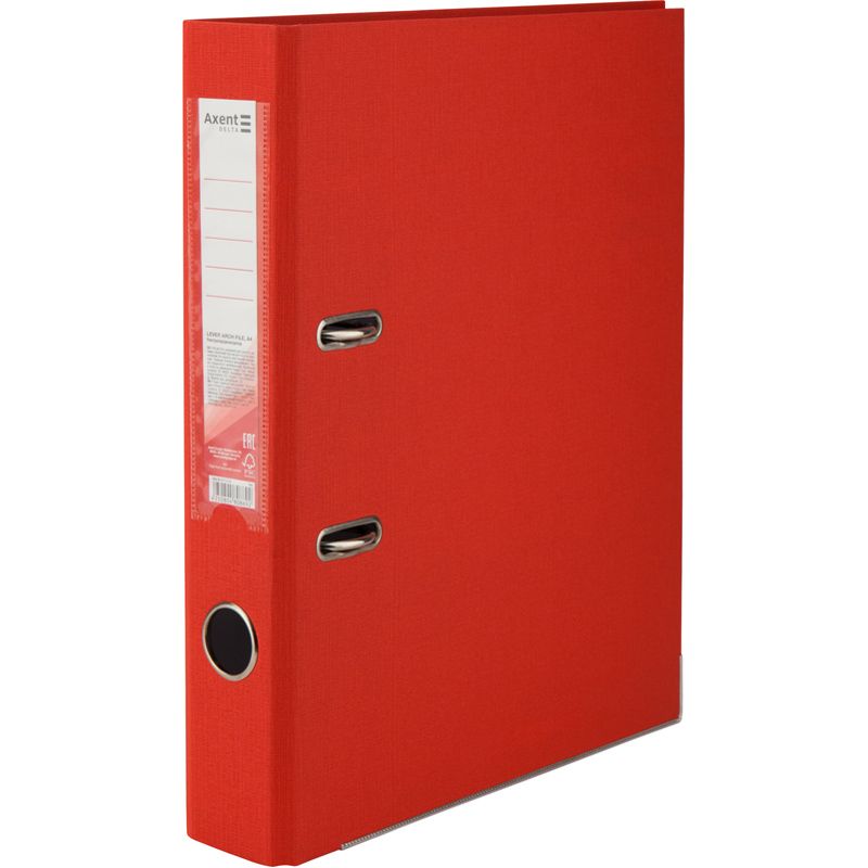 Папка-реєстратор одностор.  PP 5 cм, зібрана, черв  фото 1