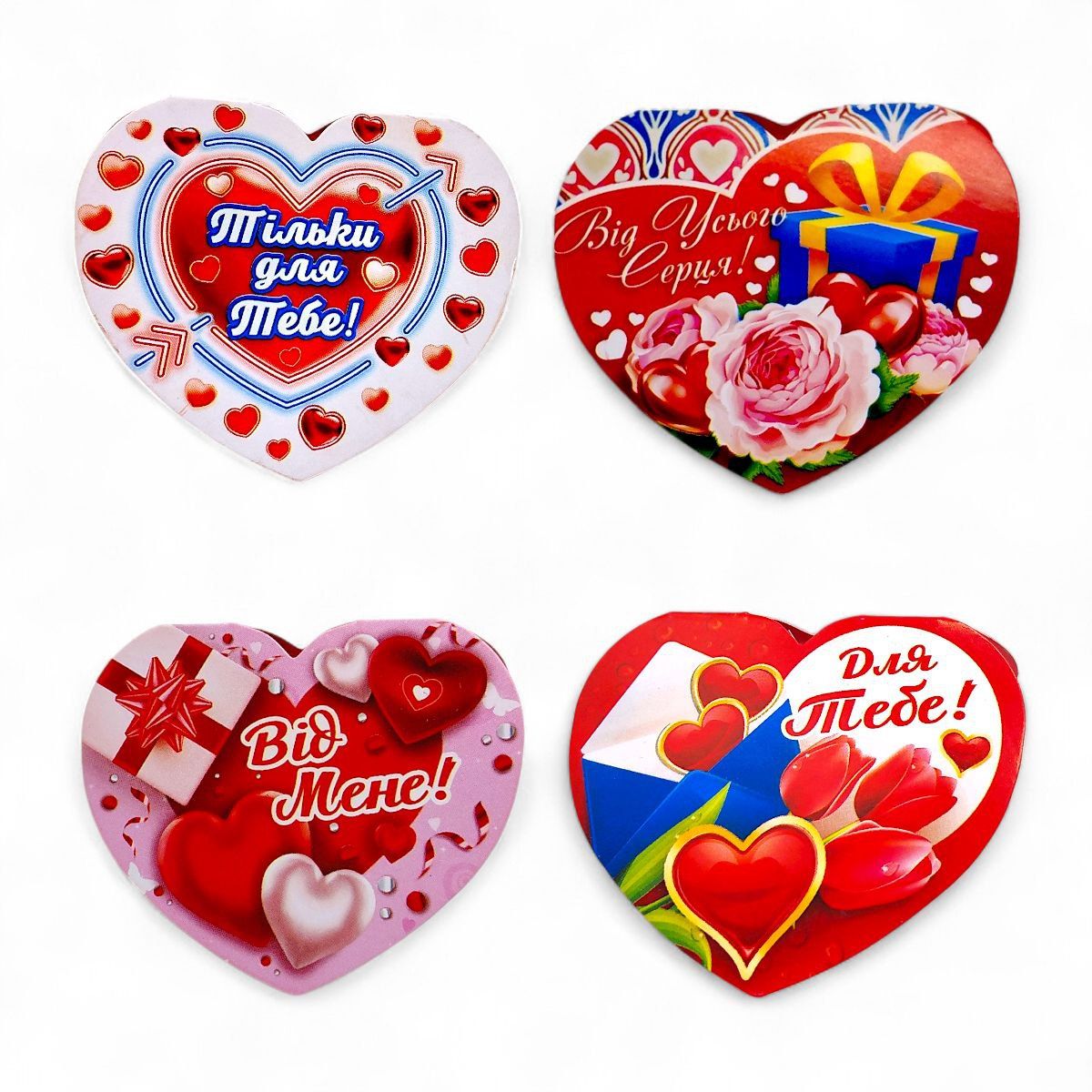 Валентинка святкова (5,5 см) мікс видів  фото 1