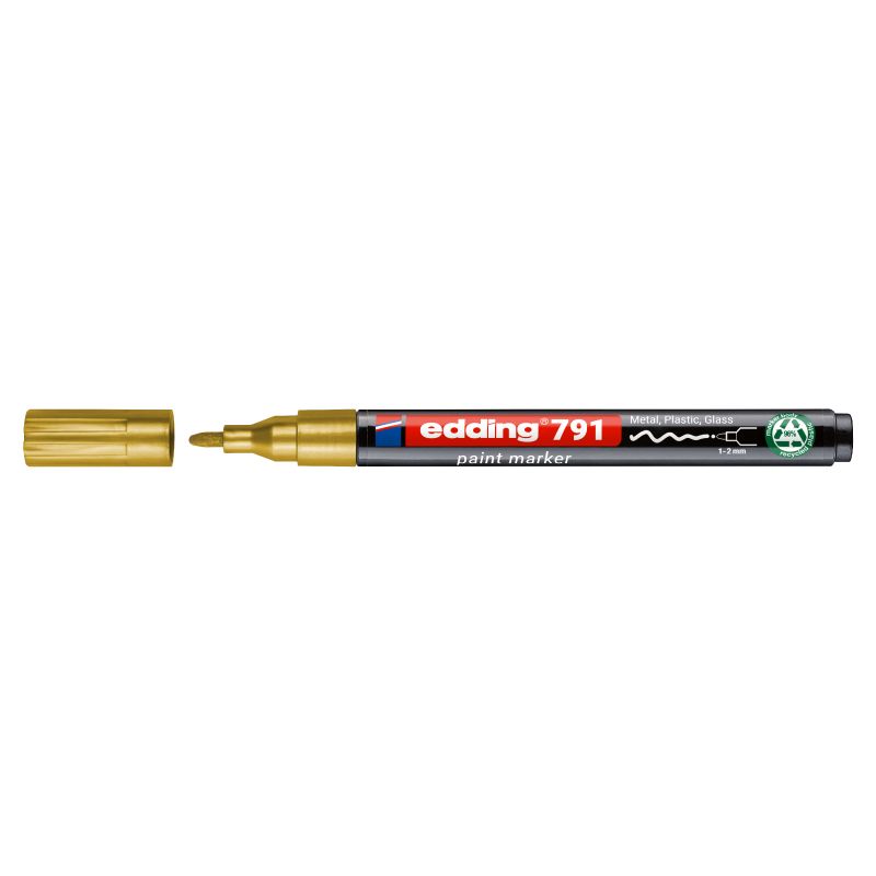Маркер Paint e-791 1-2 мм круглий золотий  фото 1