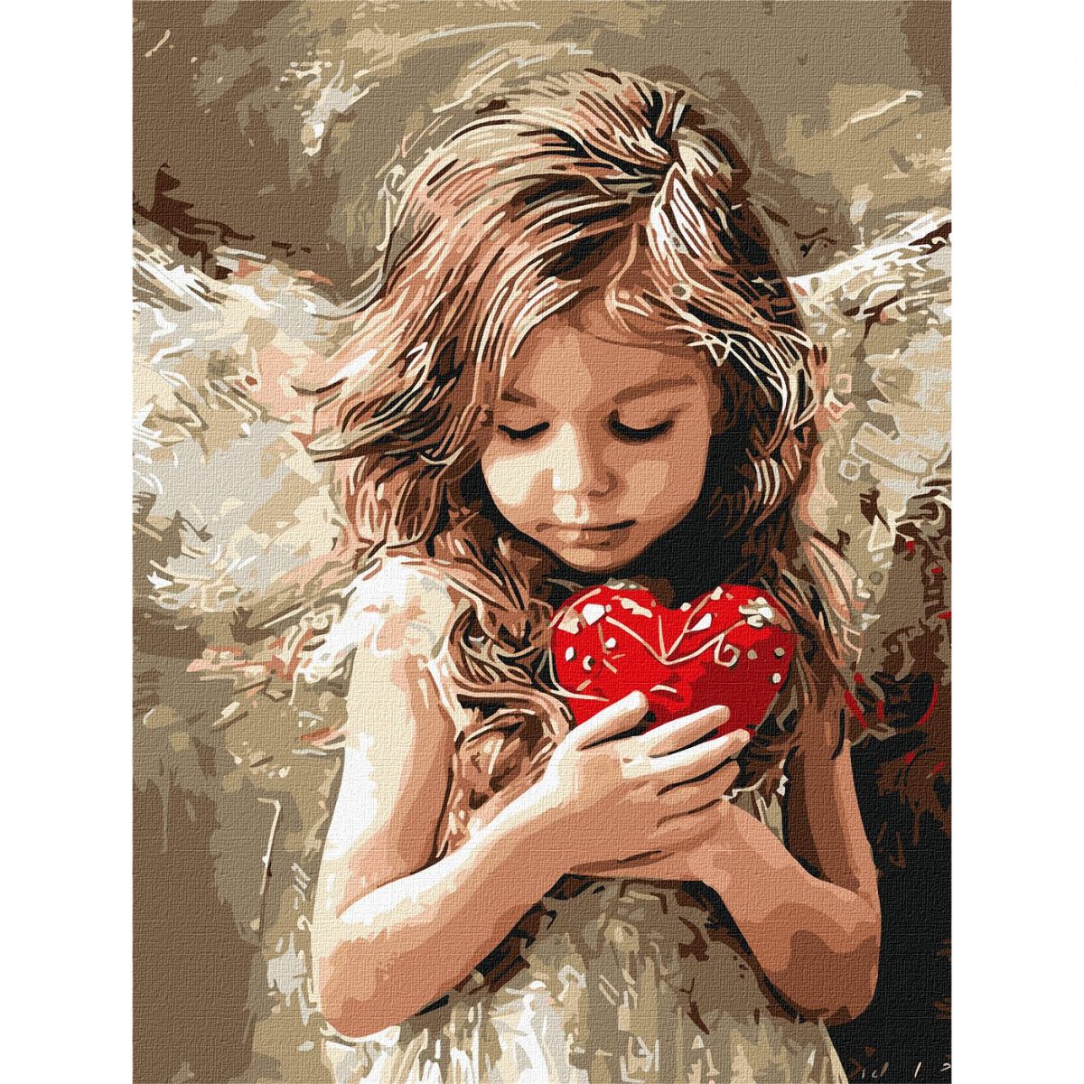 Картина по номерах "Ангел любові" 30х40см  фото 1