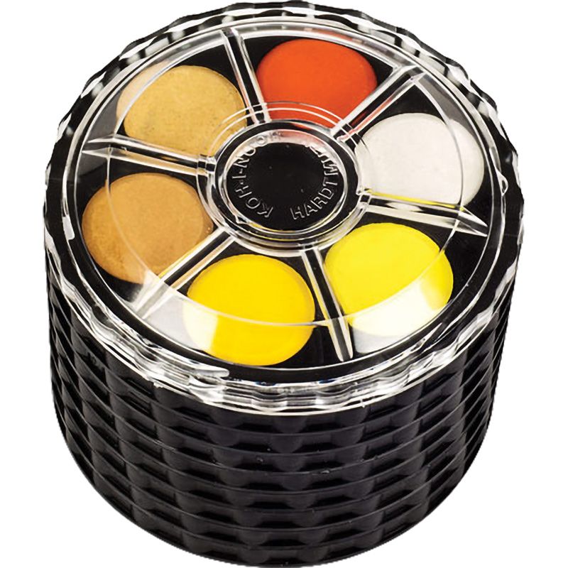 Фарби акв. , кругла пласт.  упаковка, б/п, 48 кол.  фото 1