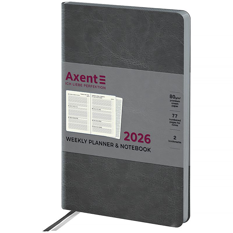 Щотижневик 2026 Partner City Soft, 125*195, сірий  фото 1