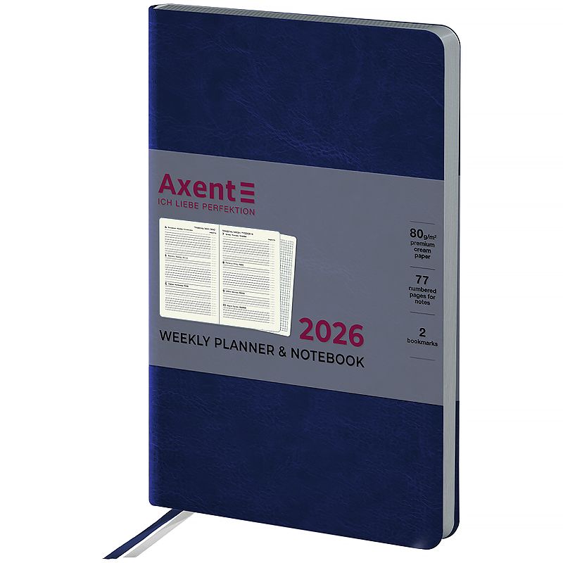 Щотижневик 2026 Partner City Soft, 125*195, синій  фото 1