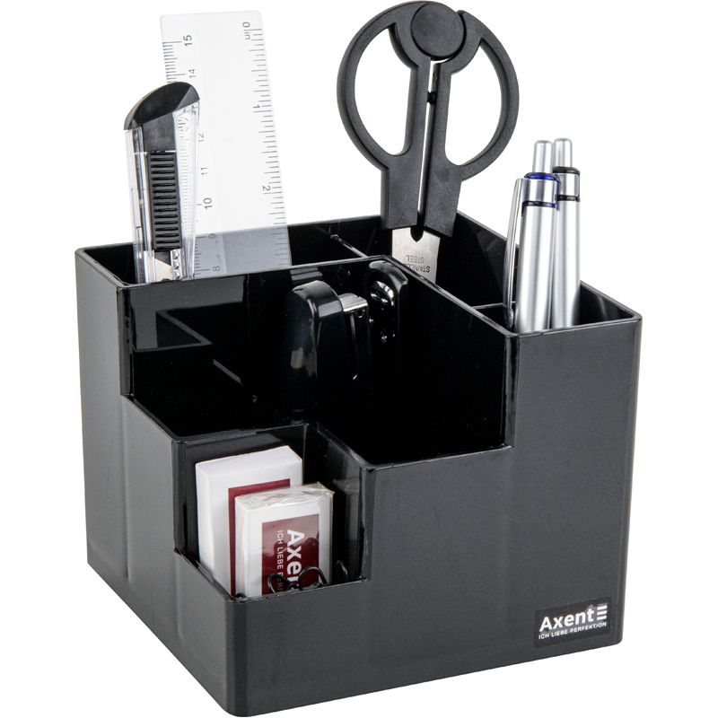 Набір настільний Cube, в коробці, чорний  фото 1