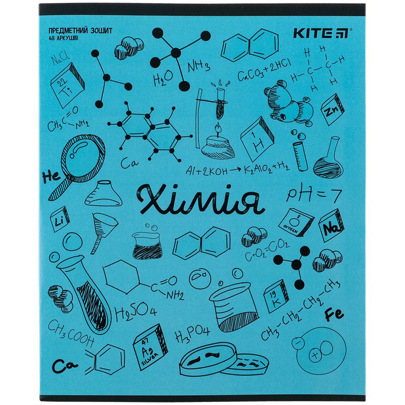 Зошит предметн.  48 арк. , кл. , гібр лак+УФ, Sketch, хімія  фото 1