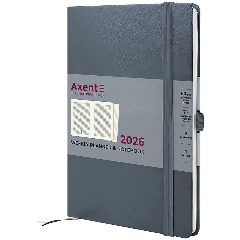 Щотижневик 2026 Prime Strong, 145*210, сірий  фото 1