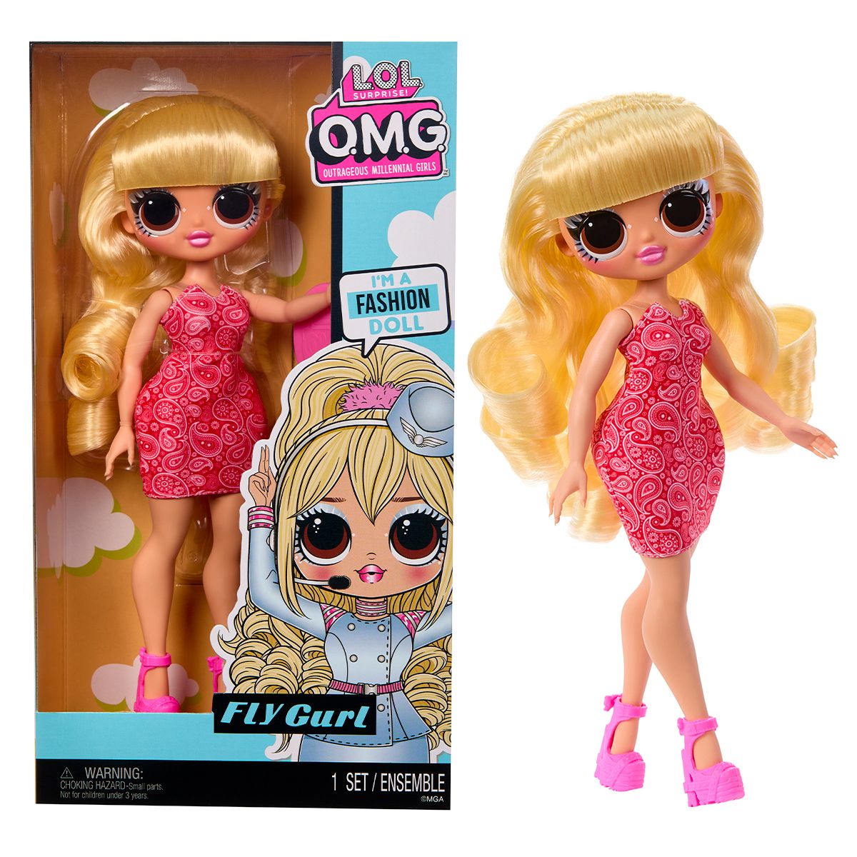 Лялька L. O. L.  Surprise! серії OPP O. M. G.  – Стюардеса  фото 1