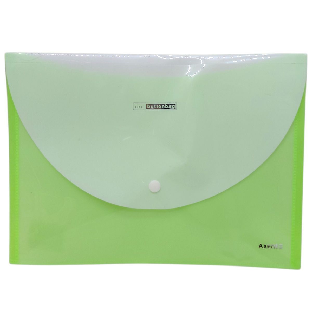 Папка пластикова на кнопці А4 (ЗЕЛЕНА)  фото 1