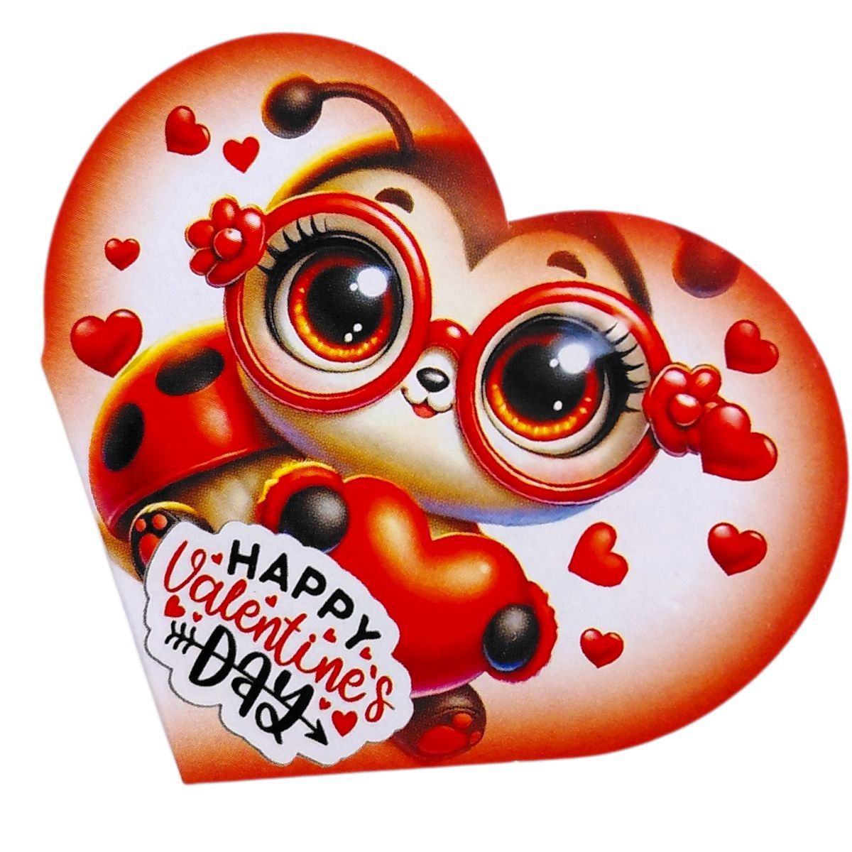 Листівка вітальна "Валентинка" 13,1х7,1 см (10 штук)  фото 1