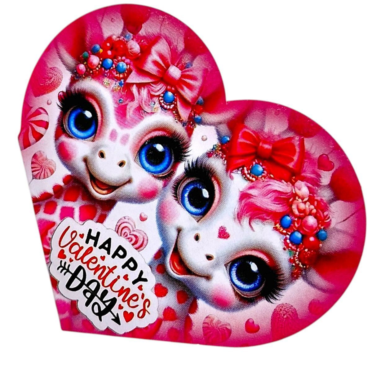 Листівка вітальна "Валентинка" 13,1х7,1 см (10 штук)  фото 1