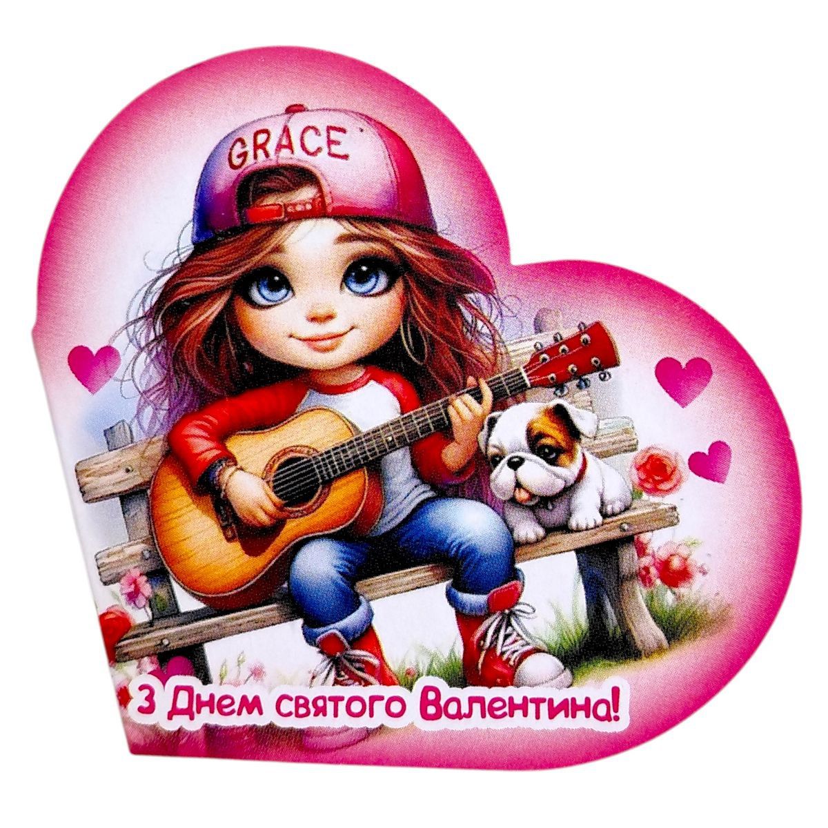 Листівка вітальна "Валентинка" 13,1х7,1 см (10 штук)  фото 1