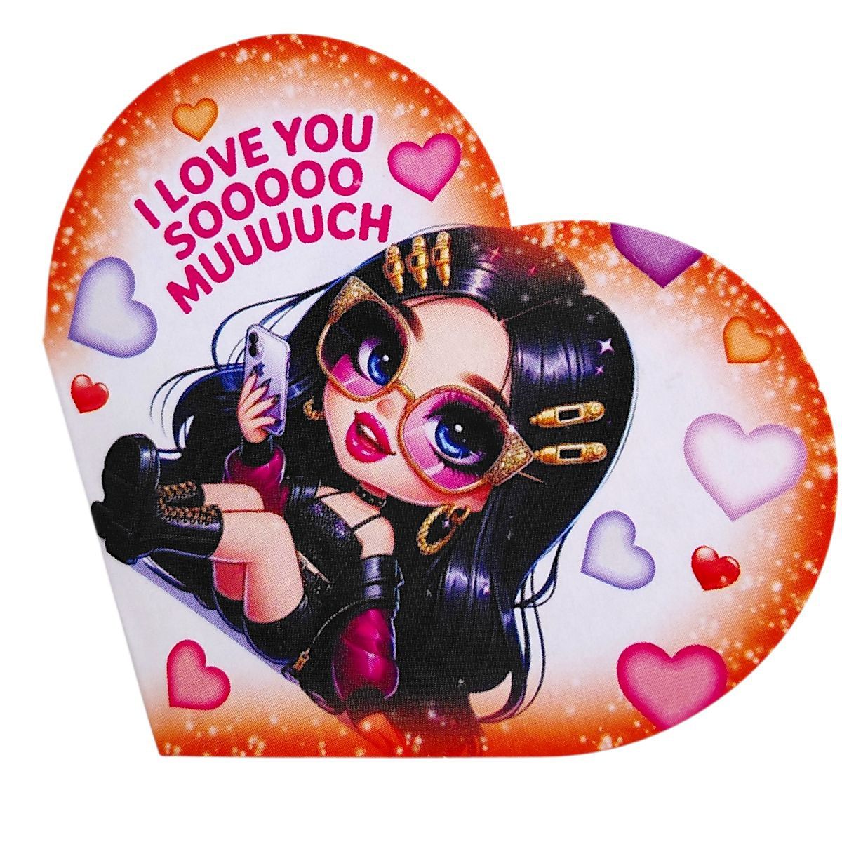 Листівка вітальна "Валентинка" 13,1х7,1 см (10 штук)  фото 1