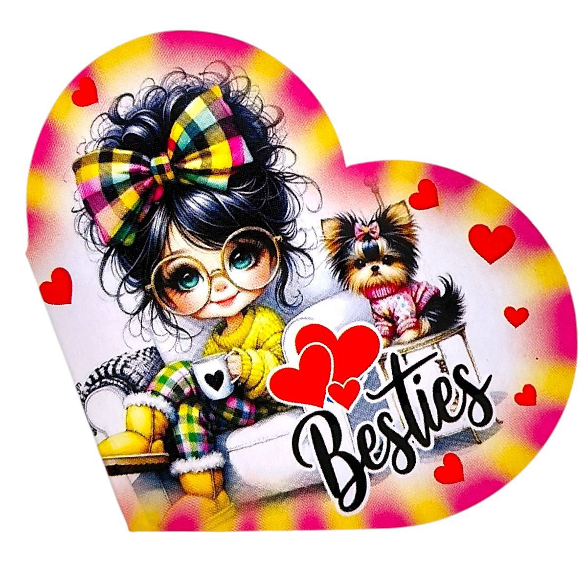 Листівка вітальна "Валентинка" 13,1х7,1 см (10 штук)  фото 1