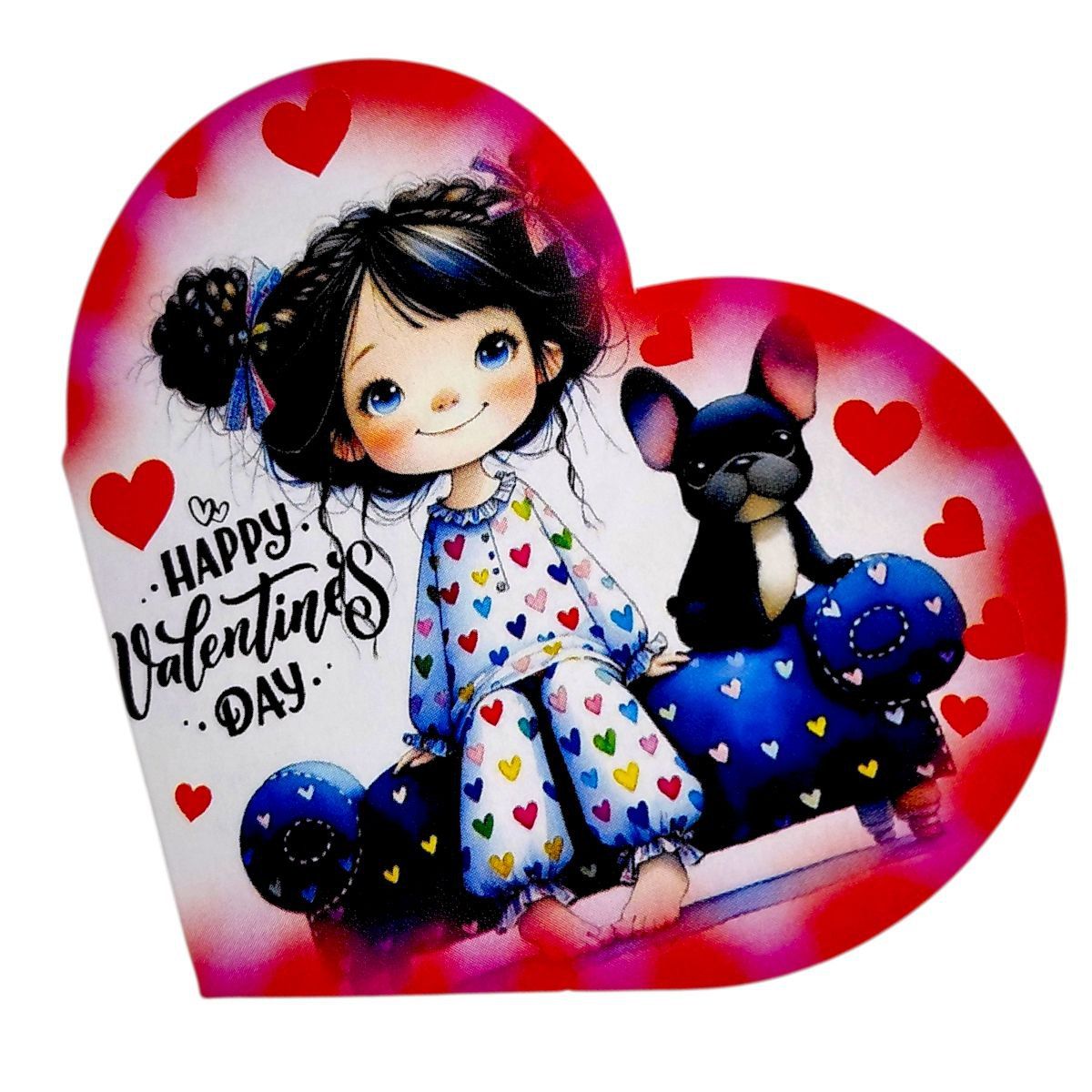 Листівка вітальна "Валентинка" 13,1х7,1 см (10 штук)  фото 1