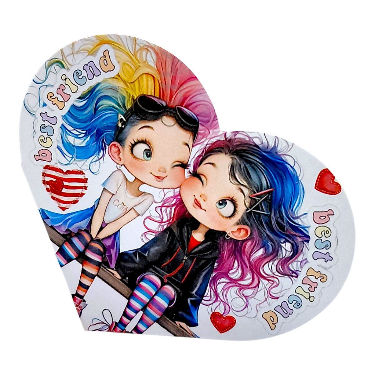 Листівка вітальна "Валентинка" 15,1х8,2 см  фото 1