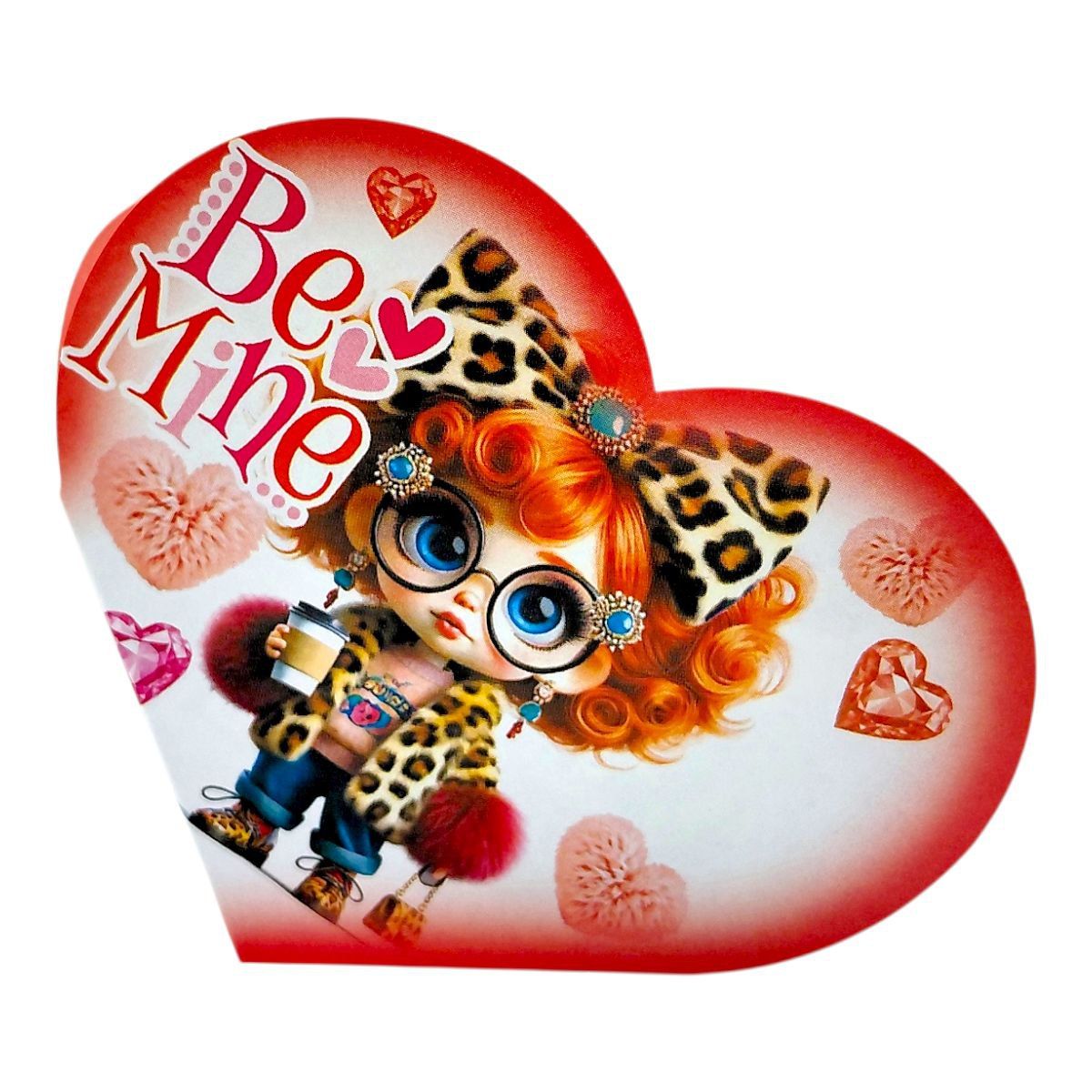 Листівка вітальна "Валентинка" 15,1х8,2 см  фото 1