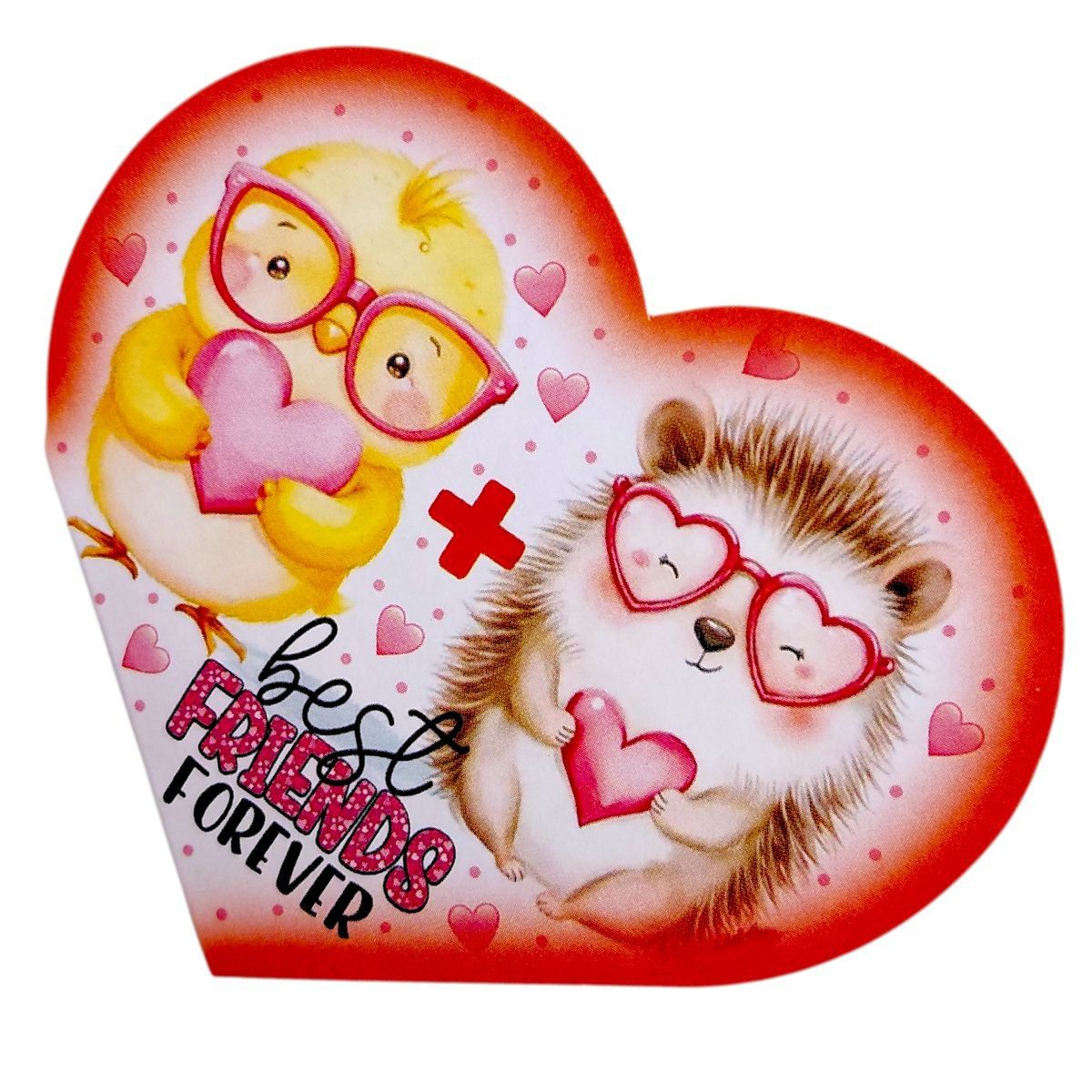 Листівка вітальна "Валентинка" 15,1х8,2 см  фото 1