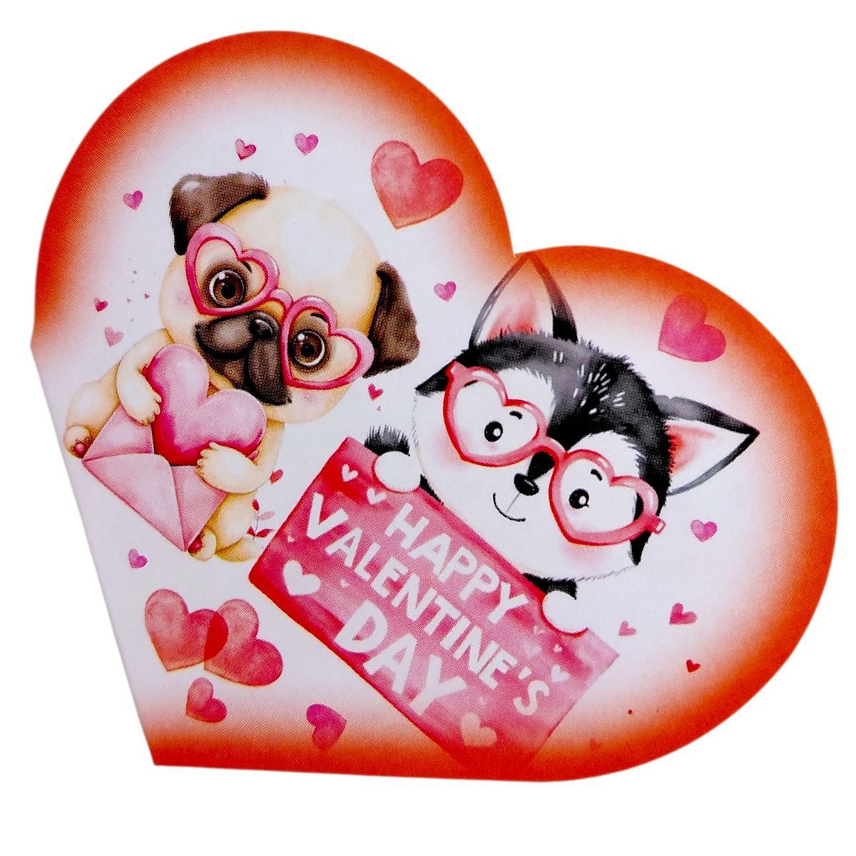 Листівка вітальна "Валентинка" 15,1х8,2 см  фото 1