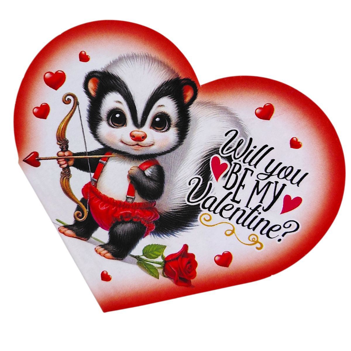 Листівка вітальна "Валентинка" 15,1х8,2 см  фото 1