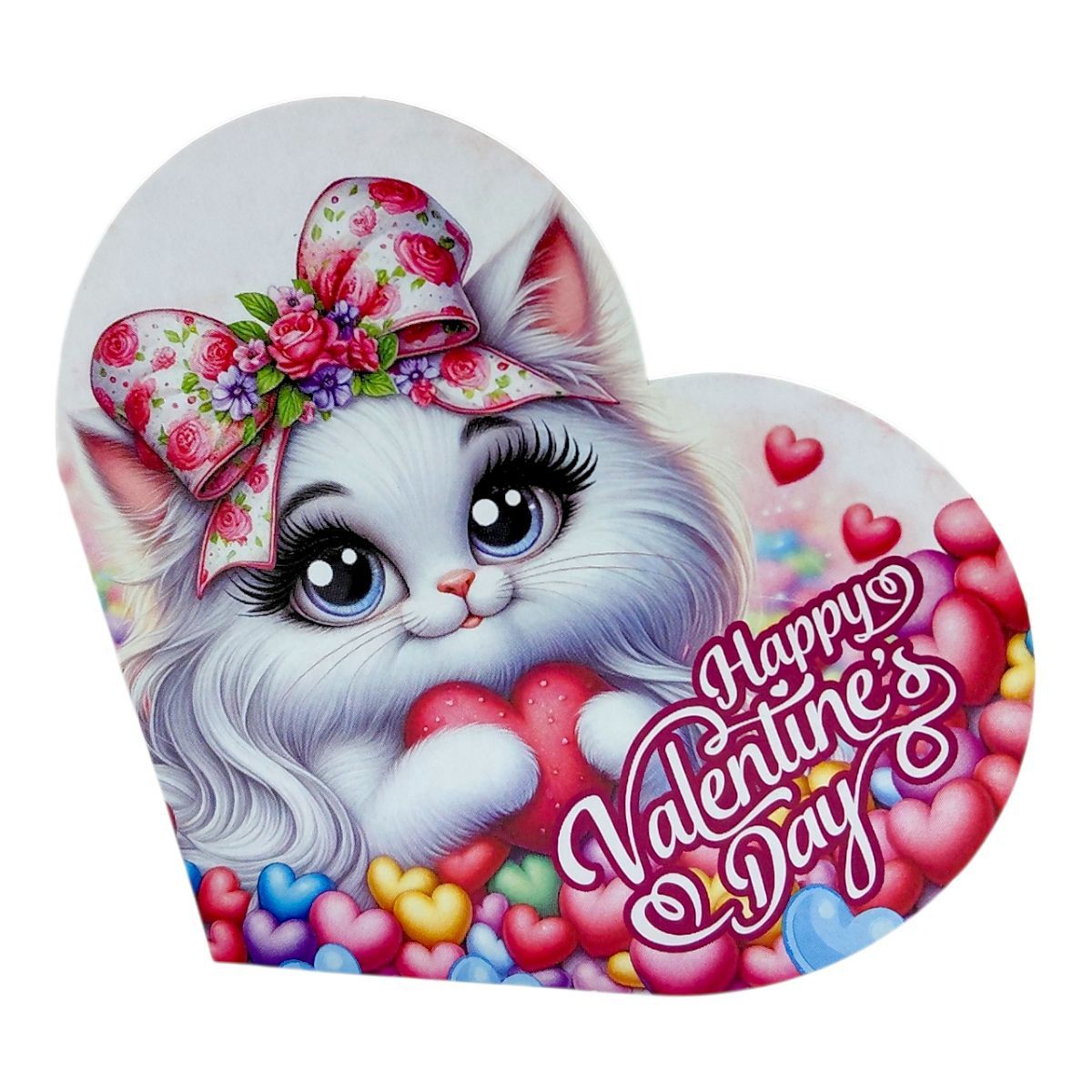 Листівка вітальна "Валентинка" 15,1х8,2 см  фото 1