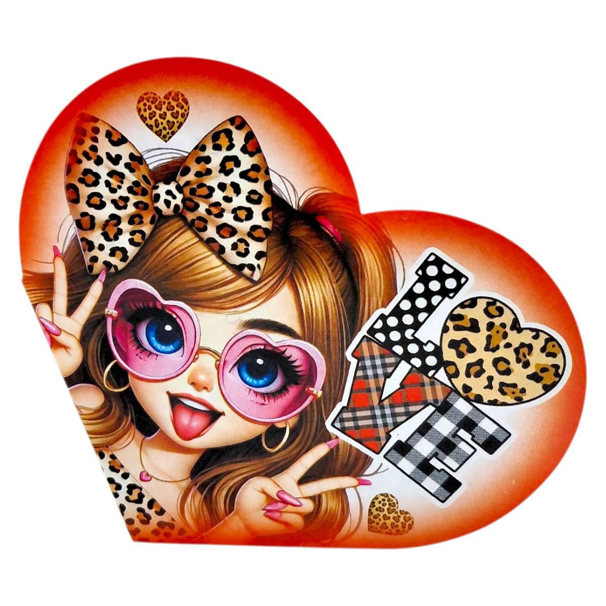 Листівка вітальна "Валентинка" 17,3х9. 4 см  фото 1