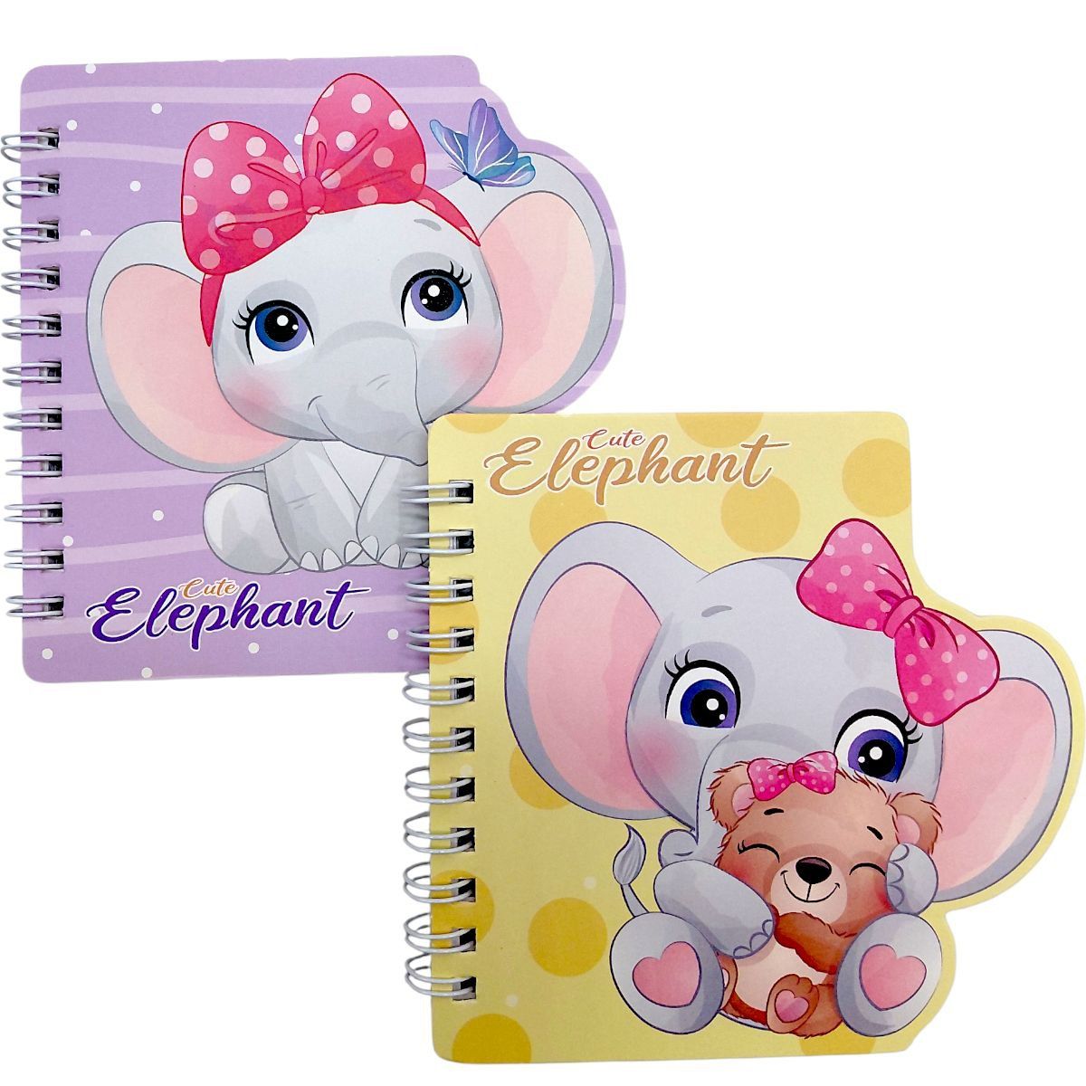 Блокнот на пружині "Слоник" 12x12 см, 60 арк (мікс видів)  фото 1