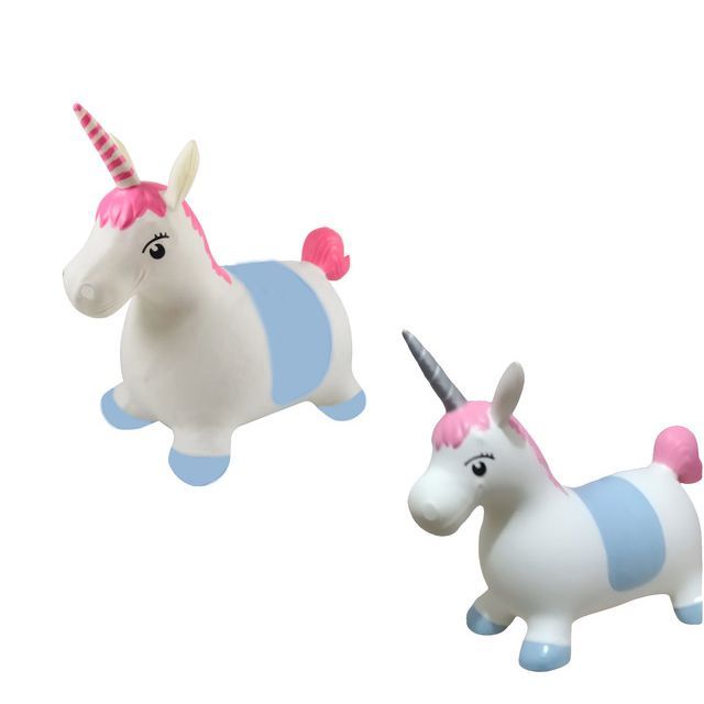 Уценка.  Стрибун гумовий "Єдиноріг", мікс видів Порез возле клапана  фото 1