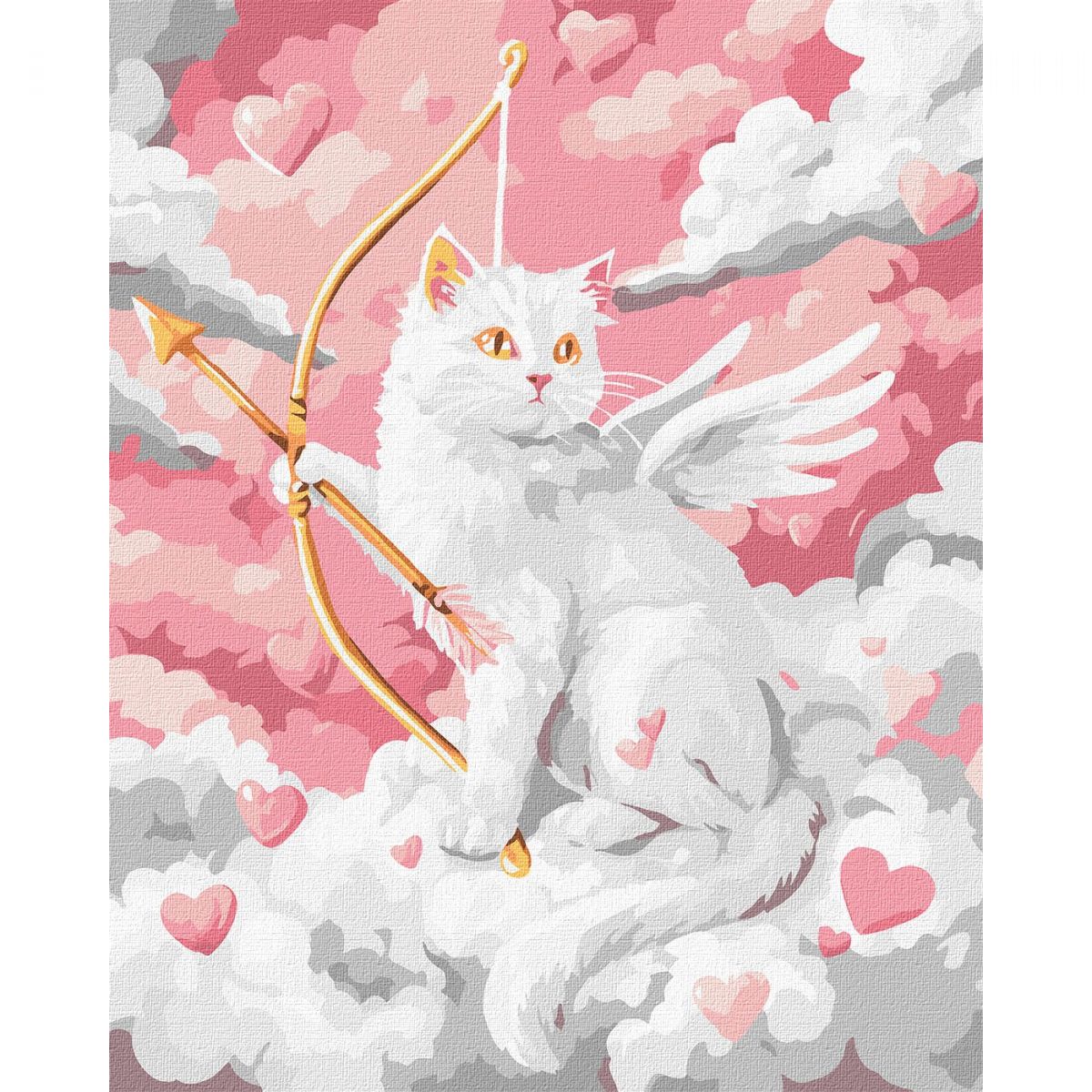 Картина по номерам "Кошачий Купидон" 40х50см  фото 1