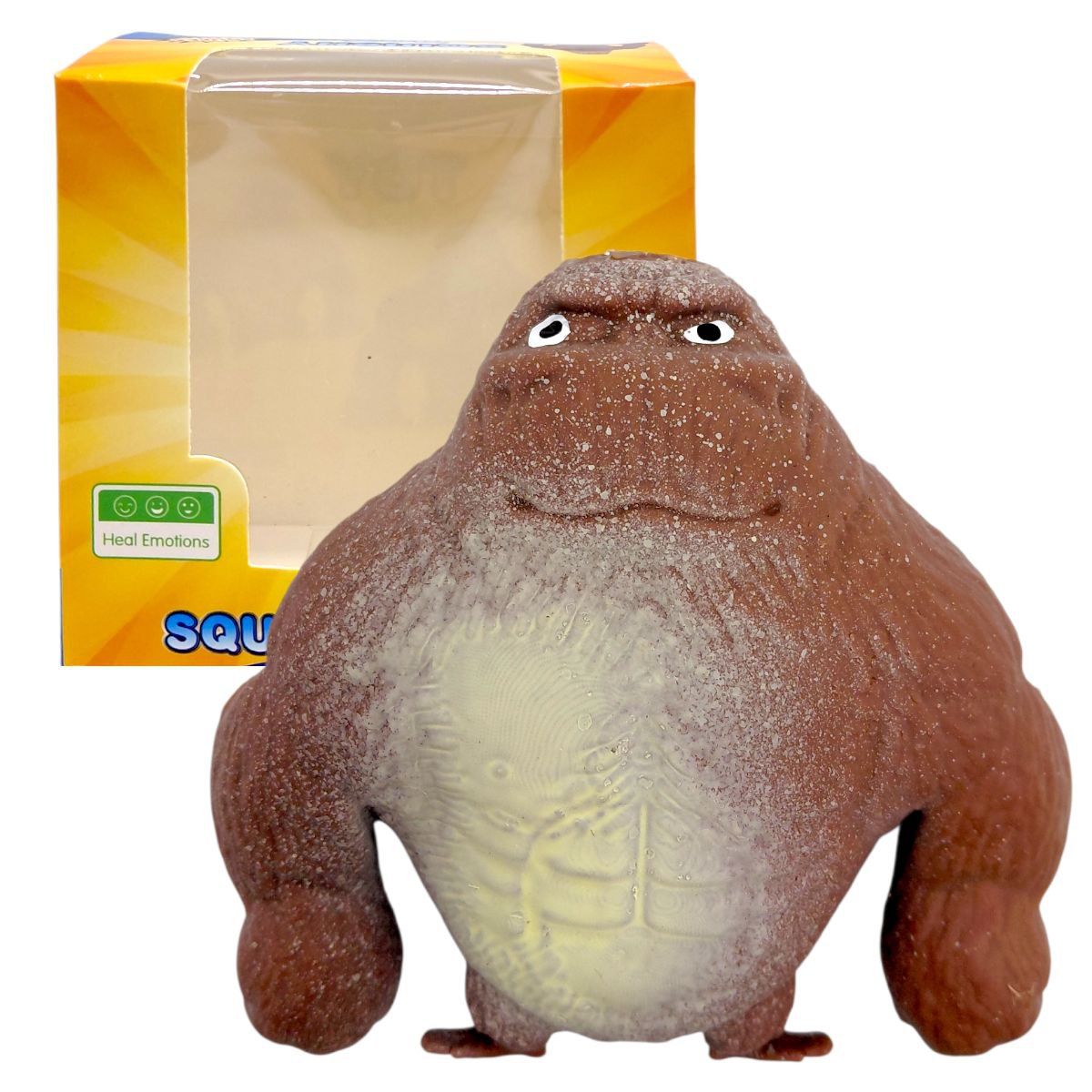 Іграшка антистрес "Кінг-Конг" 9,5 см (КОРИЧНЕВИЙ)  фото 1