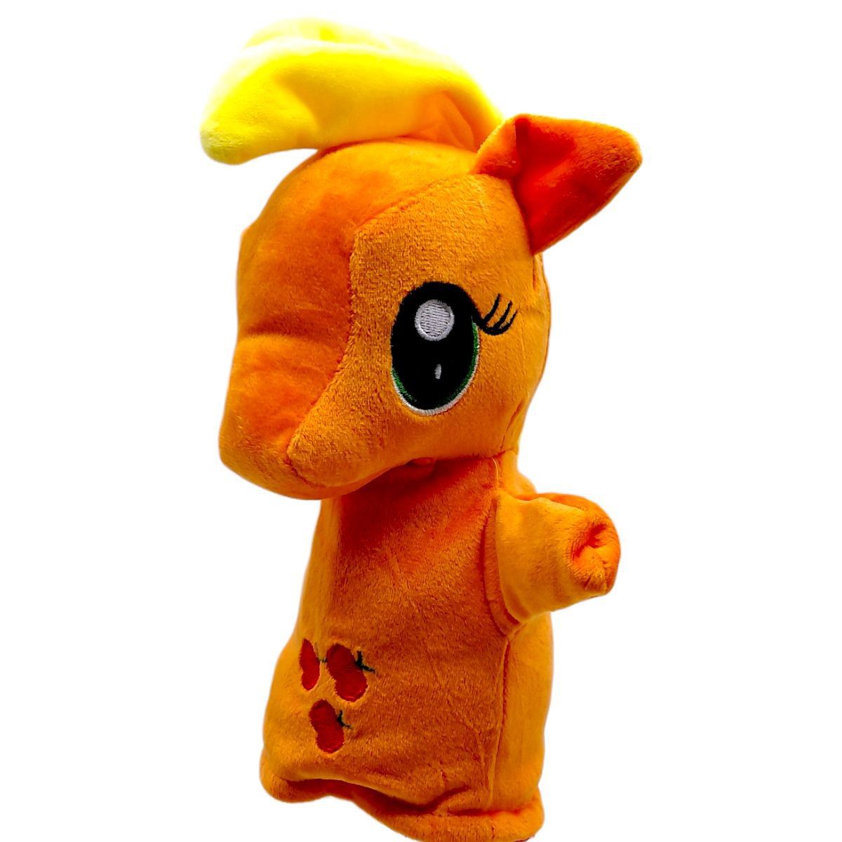 Мʼяка іграшка-рукавичка "Поні" (ПОМАРАНЧЕВА)  фото 1