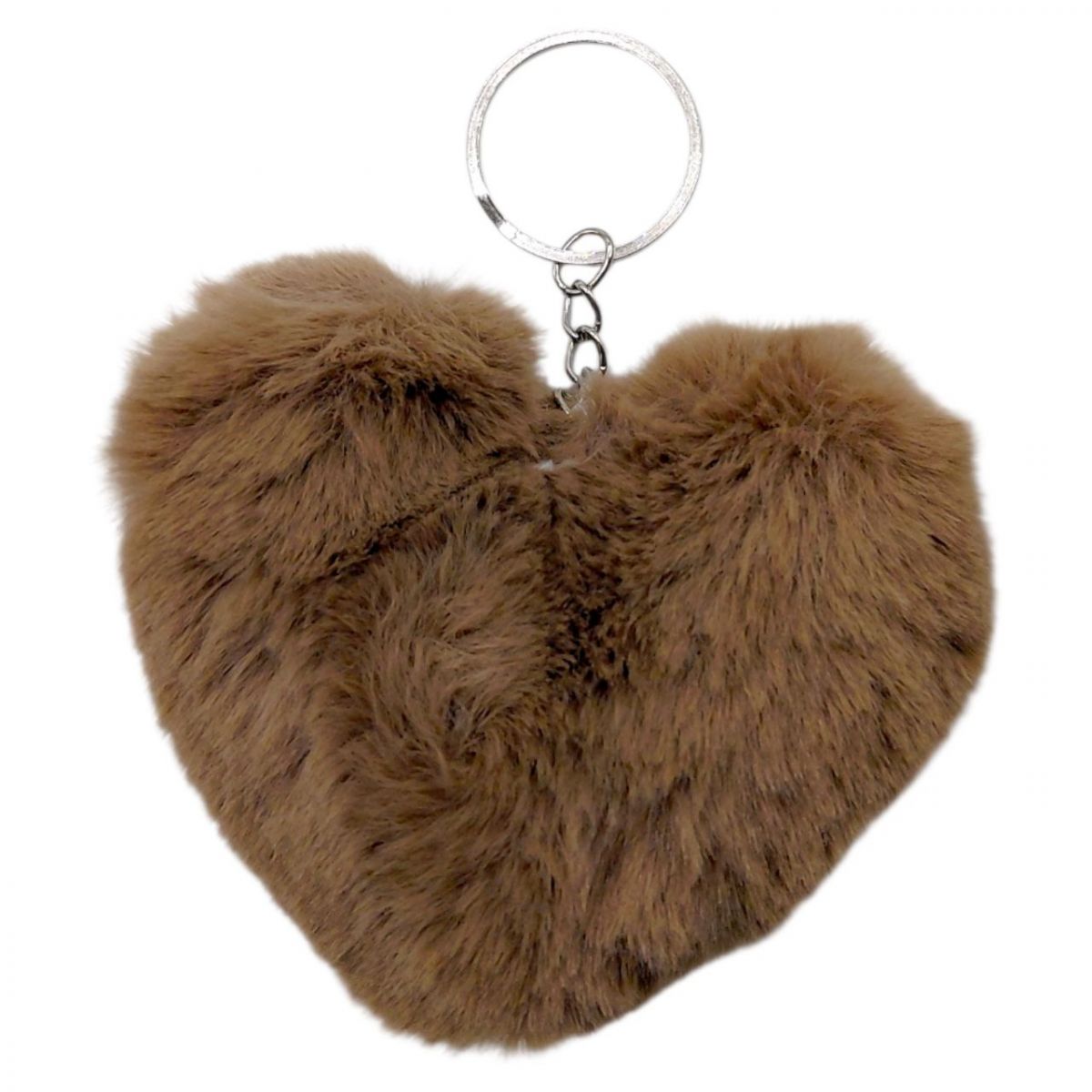 МʼЯКИЙ БРЕЛОК "СЕРДЦЕ" (КОРИЧНЕВИЙ)  фото 1
