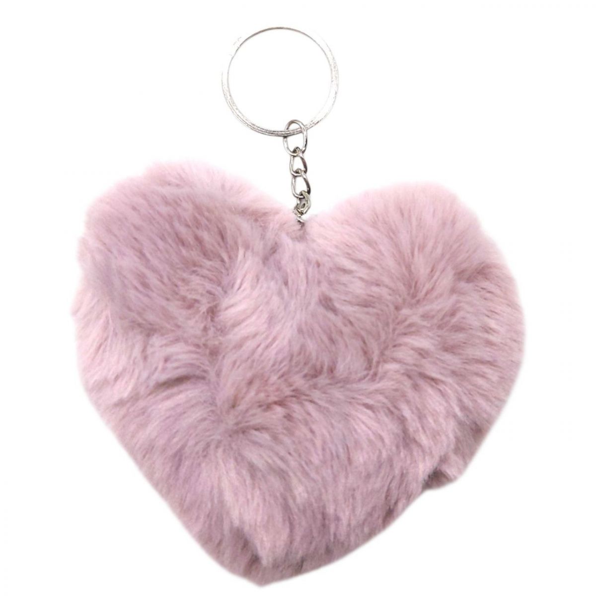 МЯГКИЙ БРЕЛОК "СЕРДЦЕ" (НЕЖНО-РОЗОВЫЙ)  фото 1