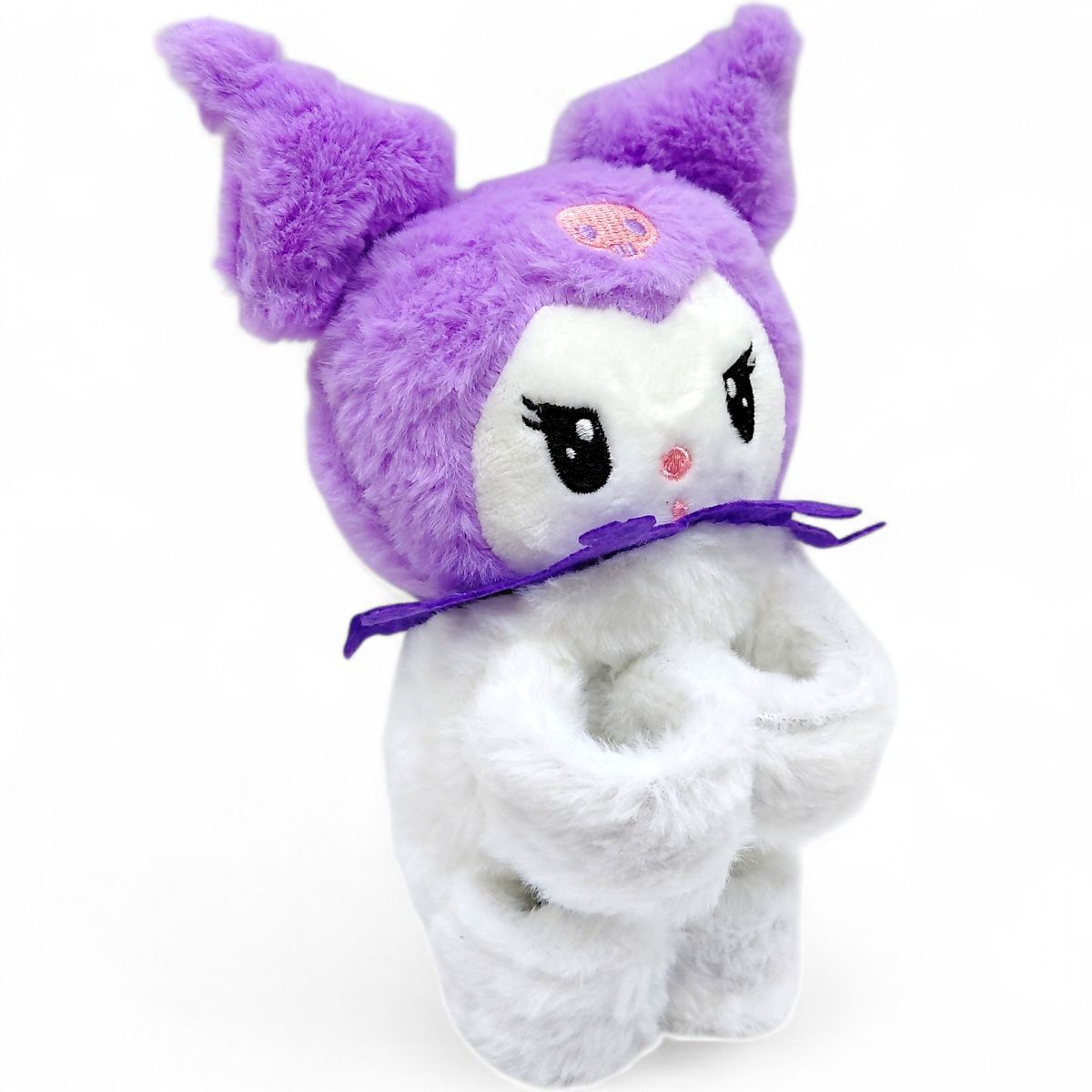 Мяка іграшка на руку Аніме "KUROMI" 18 см (ФІОЛЕТОВА)  фото 1