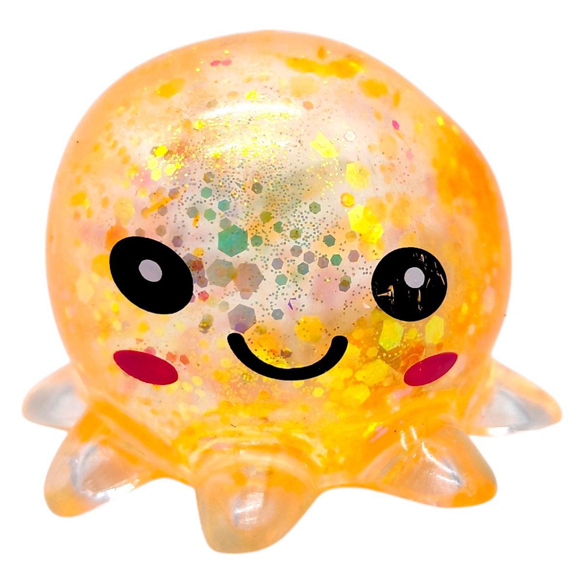 Антистресс жвачка-тянучка Осьминог 5,5 см (ОРАНЖЕВЫЙ)  фото 1