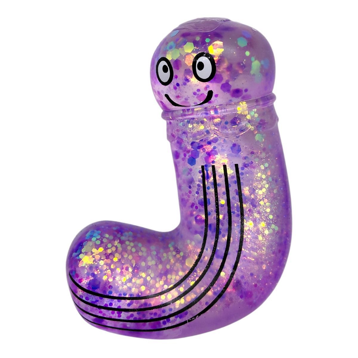 Антистресс жвачка-тянучка "Алфавит" 9 см (ФИОЛЕТОВАЯ)  фото 1