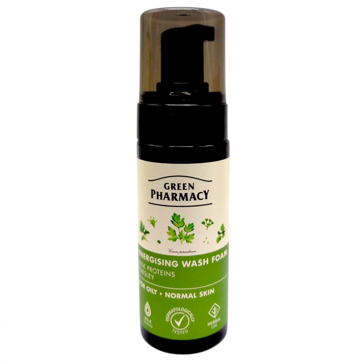 Пінка для вмивання "Green Pharmacy"150 мл енергетична жирної та нормальної шкіри  фото 1
