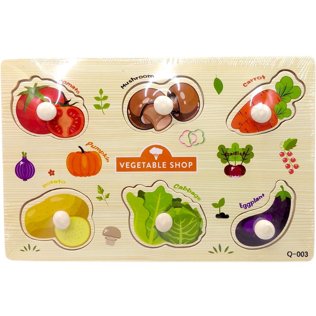 Вкладиші деревʼянні (ОВОЧІ)  фото 1