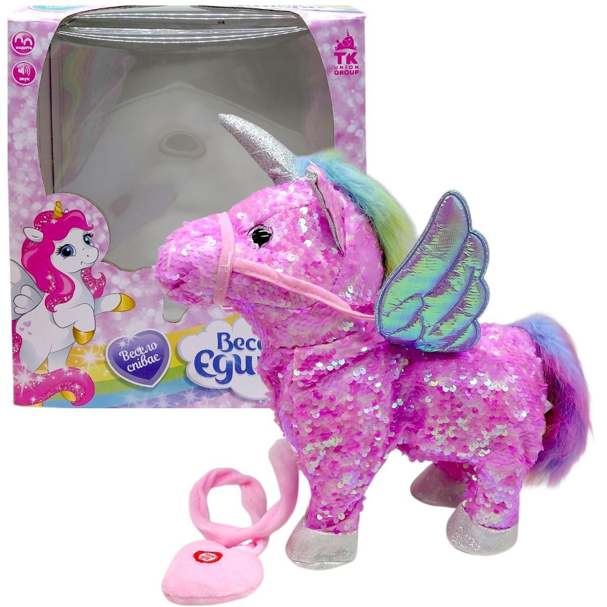 Інтерактивна іграшка "Веселий Єдиноріг" (РОЖЕВИЙ)  фото 1