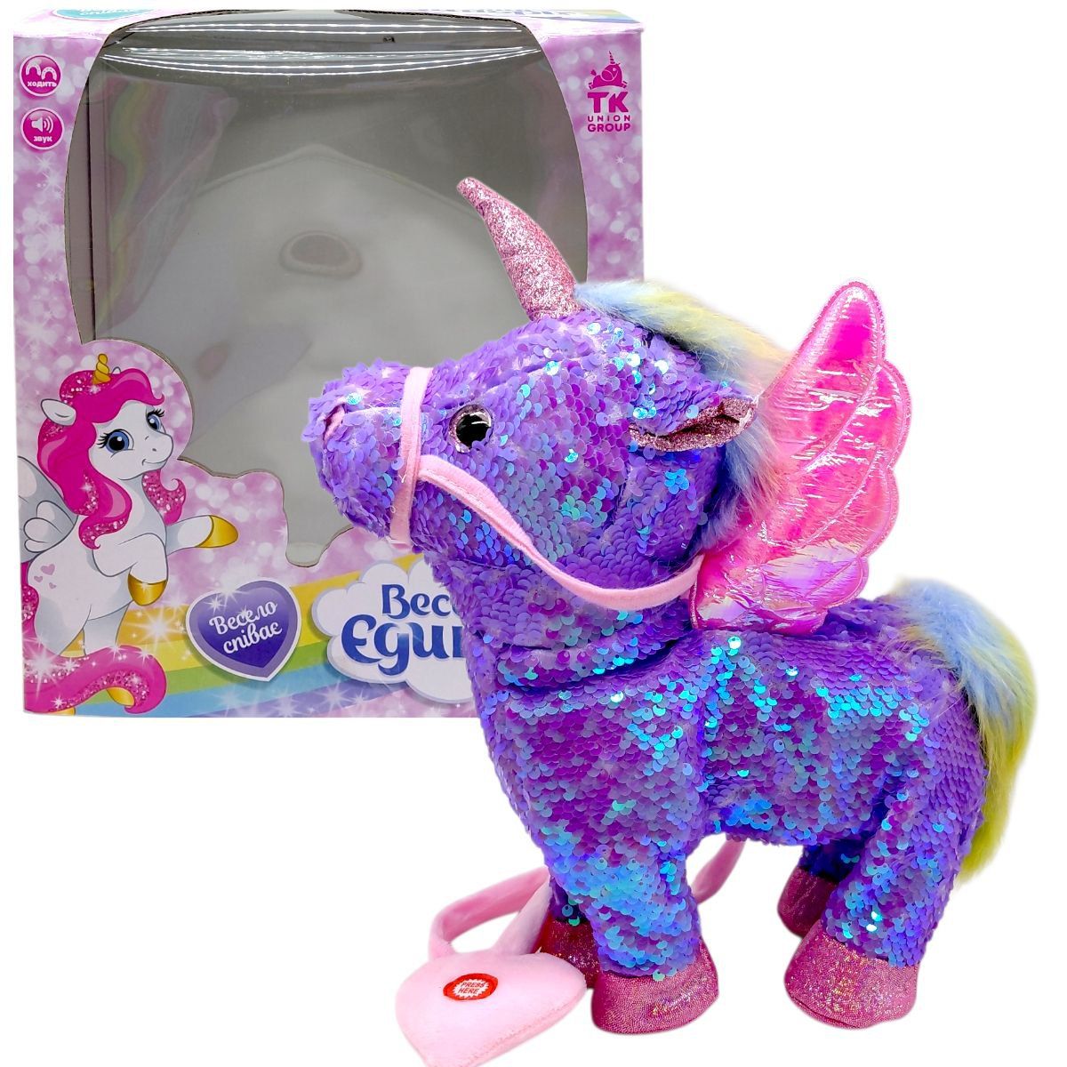 Інтерактивна іграшка "Веселий Єдиноріг" (ФІОЛЕТОВИЙ)  фото 1
