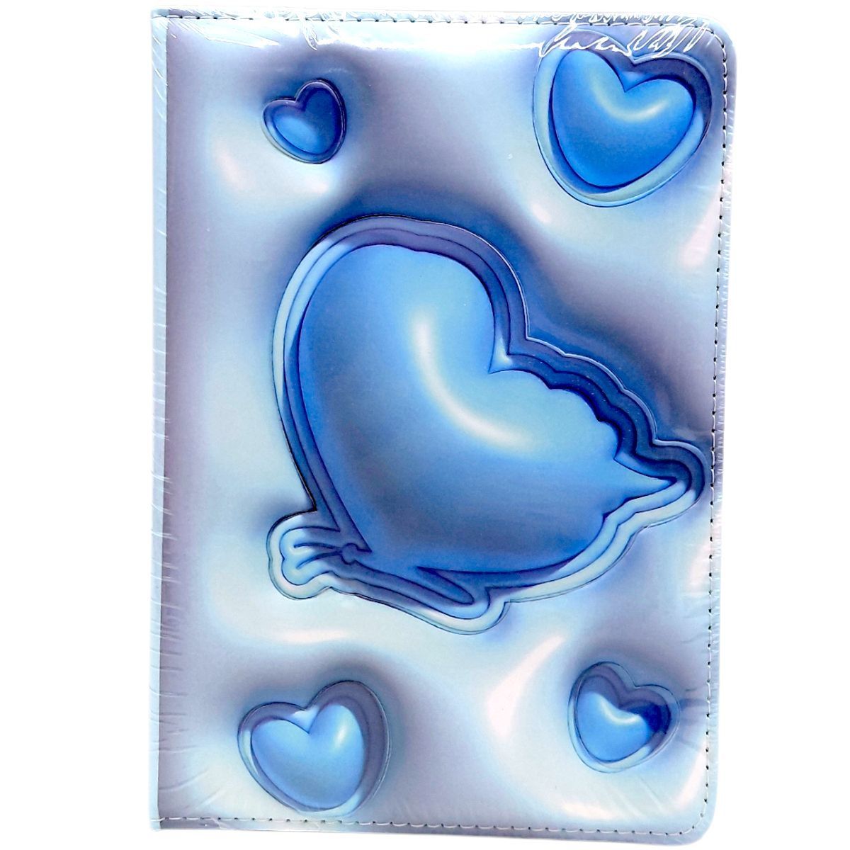 Блокнот 3D. Сердечки, ФОРМАТ А5 (БЛАКИТНИЙ)  фото 1