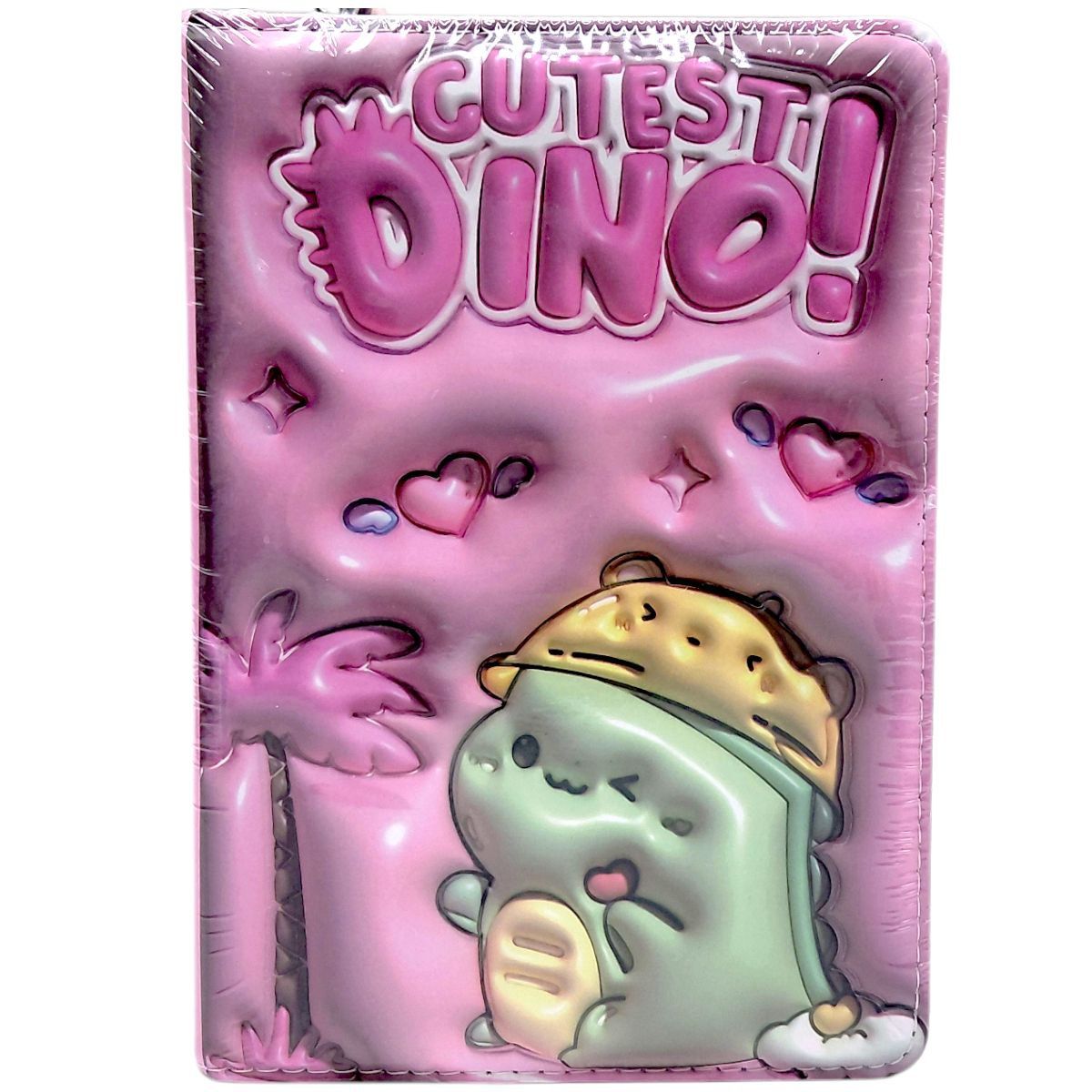 Блокнот 3D. Діно, ФОРМАТ А5 (РОЖЕВИЙ)  фото 1