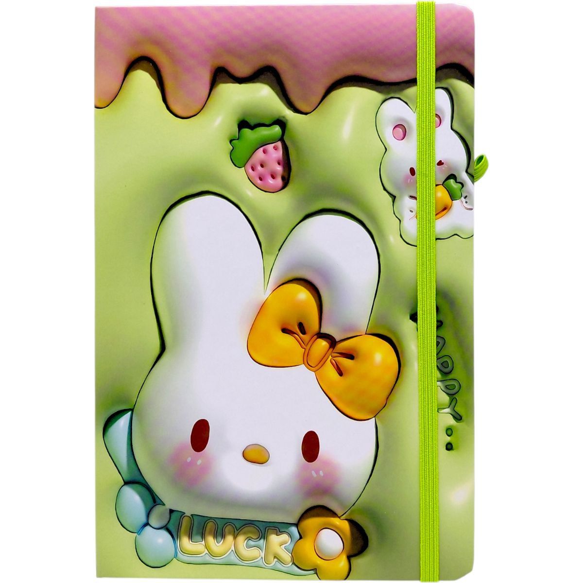 Блокнот "Кролик" тверда обкладинка, А5 (ЗЕЛЕНИЙ)  фото 1