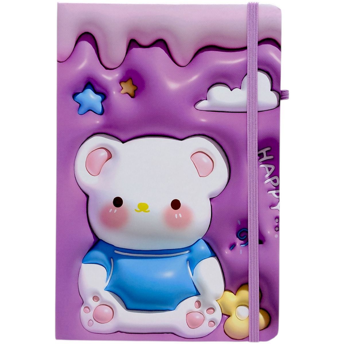 Блокнот "Кролик" тверда обкладинка, А5 (ФІОЛЕТОВИЙ)  фото 1