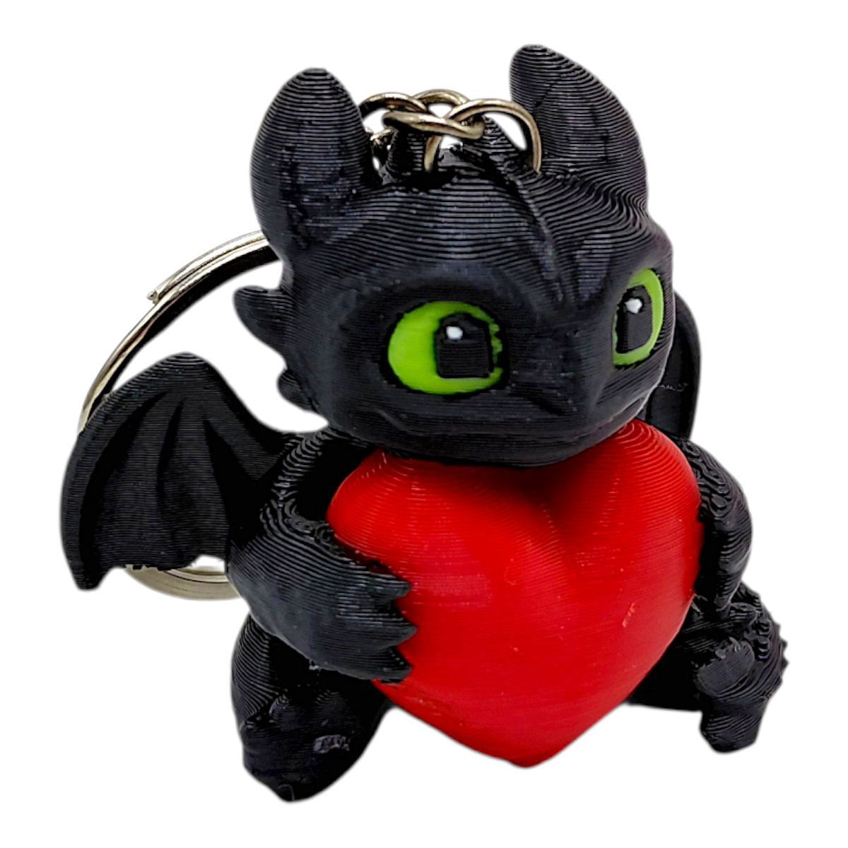 Брелок 3d друк "Беззубик з сердечком"  фото 1