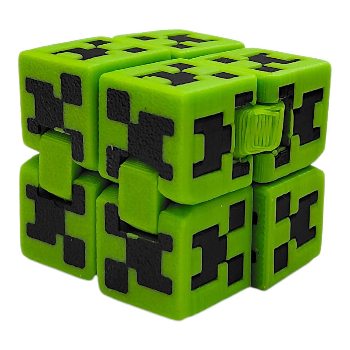 Антистрес 3d друк "Куб нескінченності (Кріпер Minecraft)"  фото 1