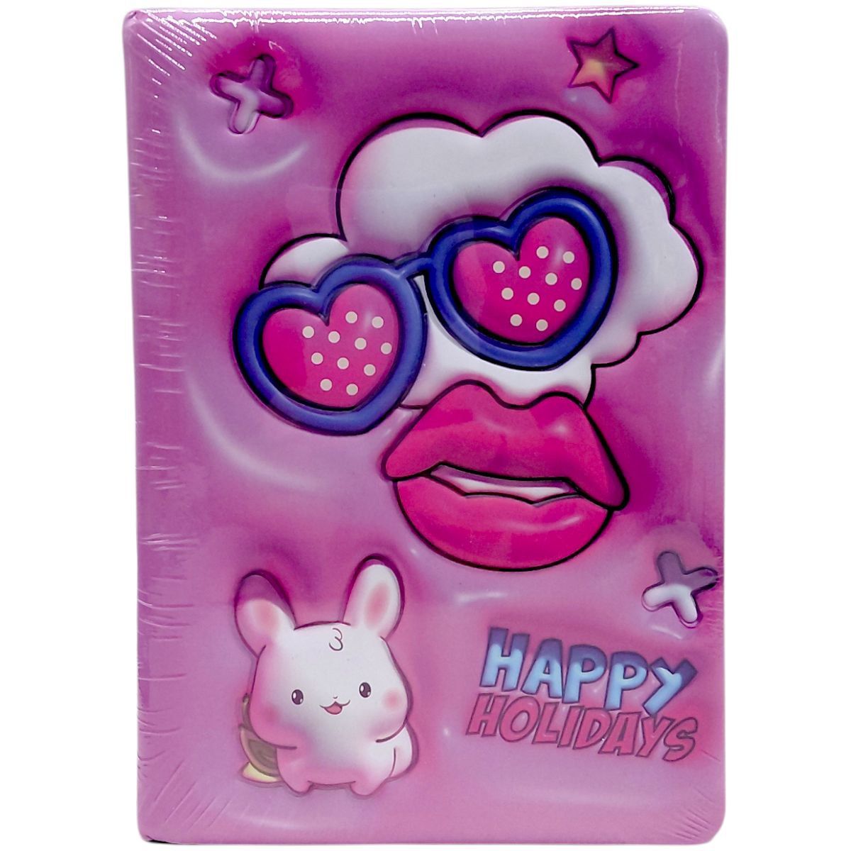 Блокнот 3D Зайчик, формат а5 (РОЖЕВИЙ)  фото 1